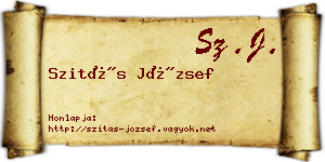 Szitás József névjegykártya