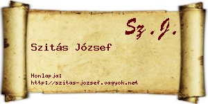 Szitás József névjegykártya