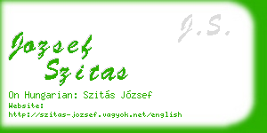 jozsef szitas business card