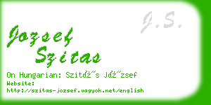 jozsef szitas business card